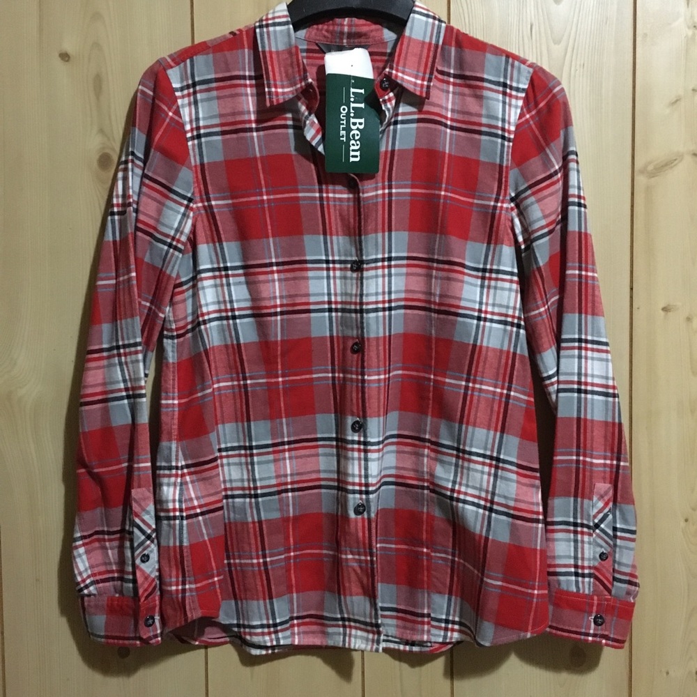 LL Bean Signature Flannel Button Up Women’s Shirt